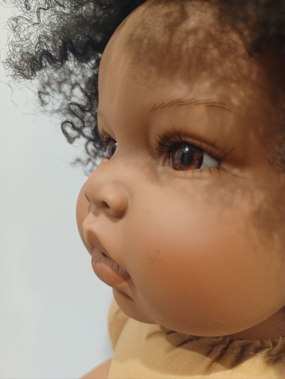 Lee Middleton Classic Brown Baby Doll with Curly Hair